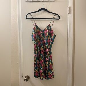 Vintage Victorias Secret Gold Label Small Floral Slip Dress